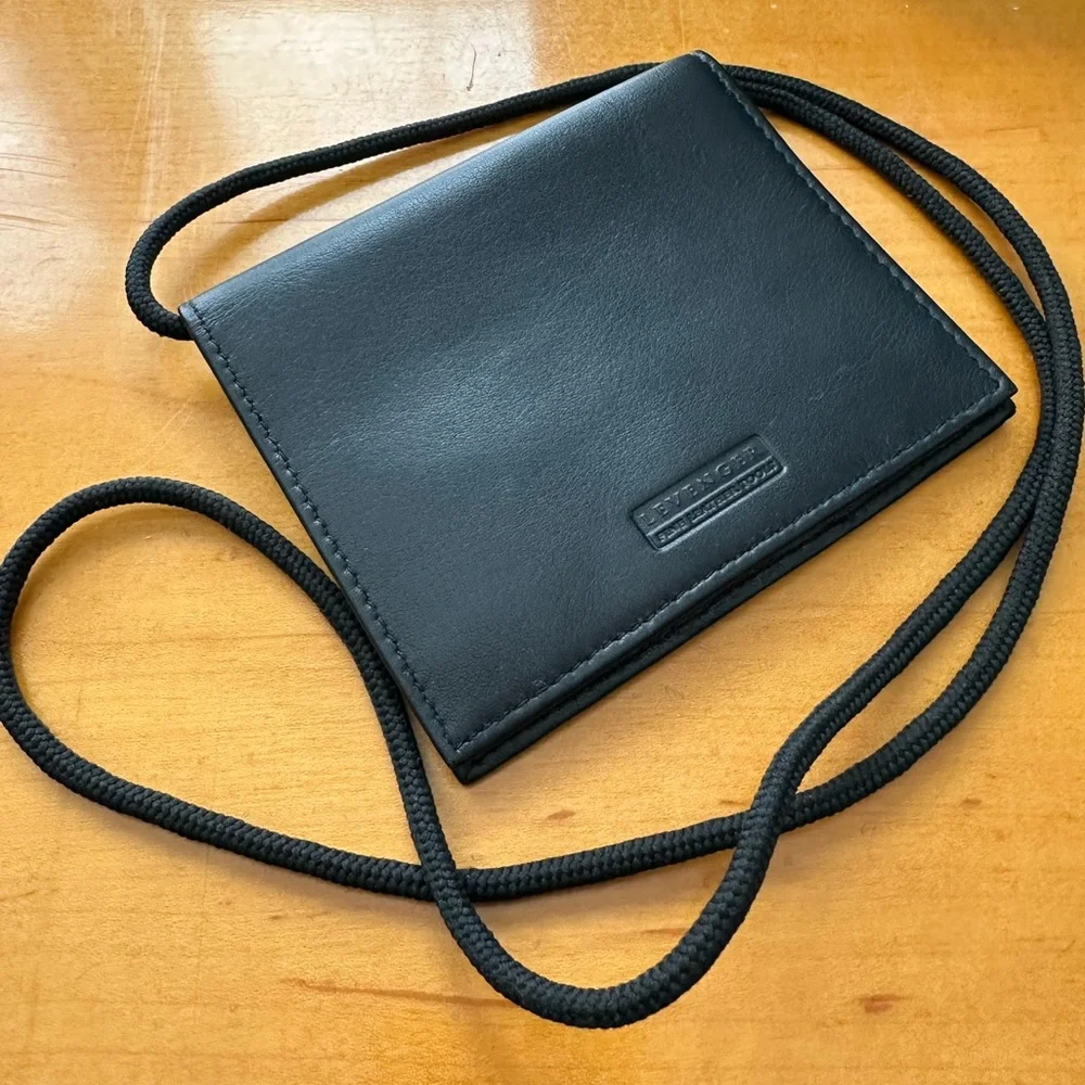 Professional Office Conference Men’s Levenger Black Card/ID Holder Organizer